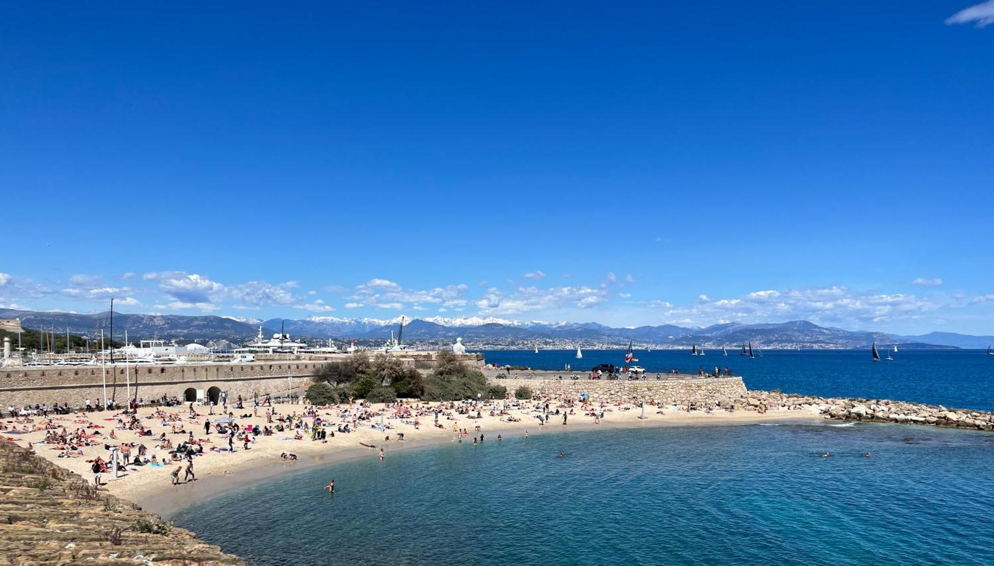 Antibes Carre D'Or Bastion Albert 1Er Vue Mer Eksteriør bilde